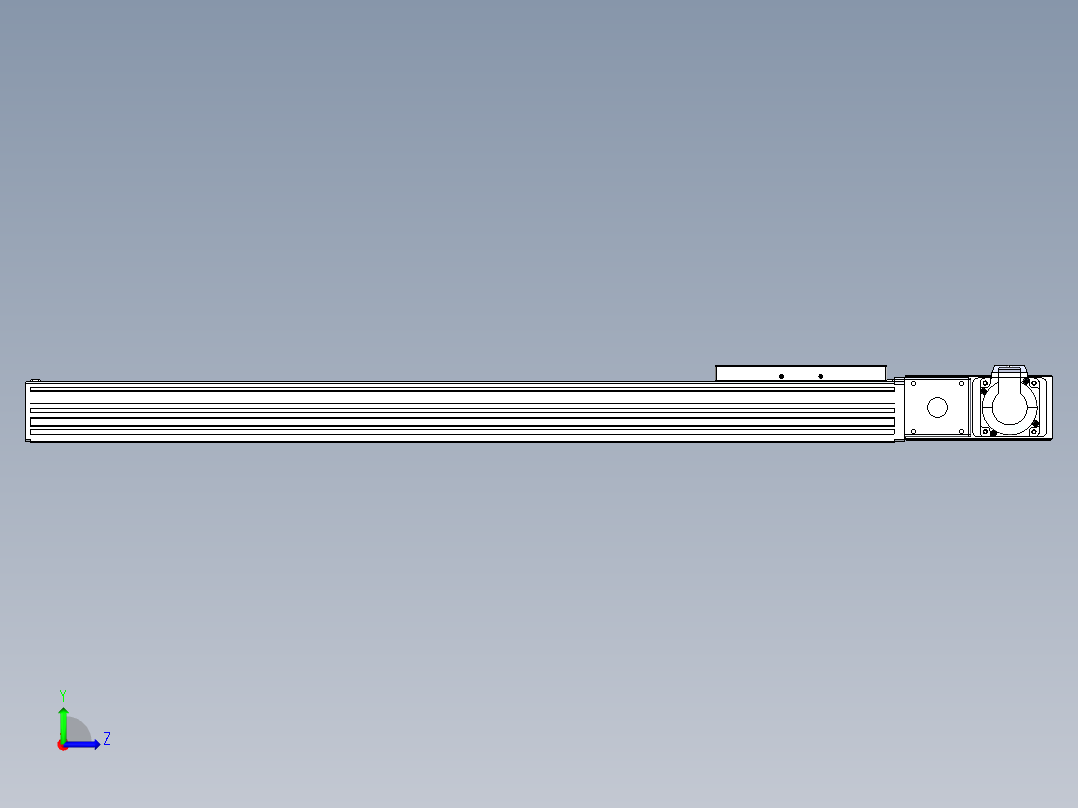 同步带全封闭直线模组TPA-HCB-120D-90-L650-MR-C-P40-N3左视图