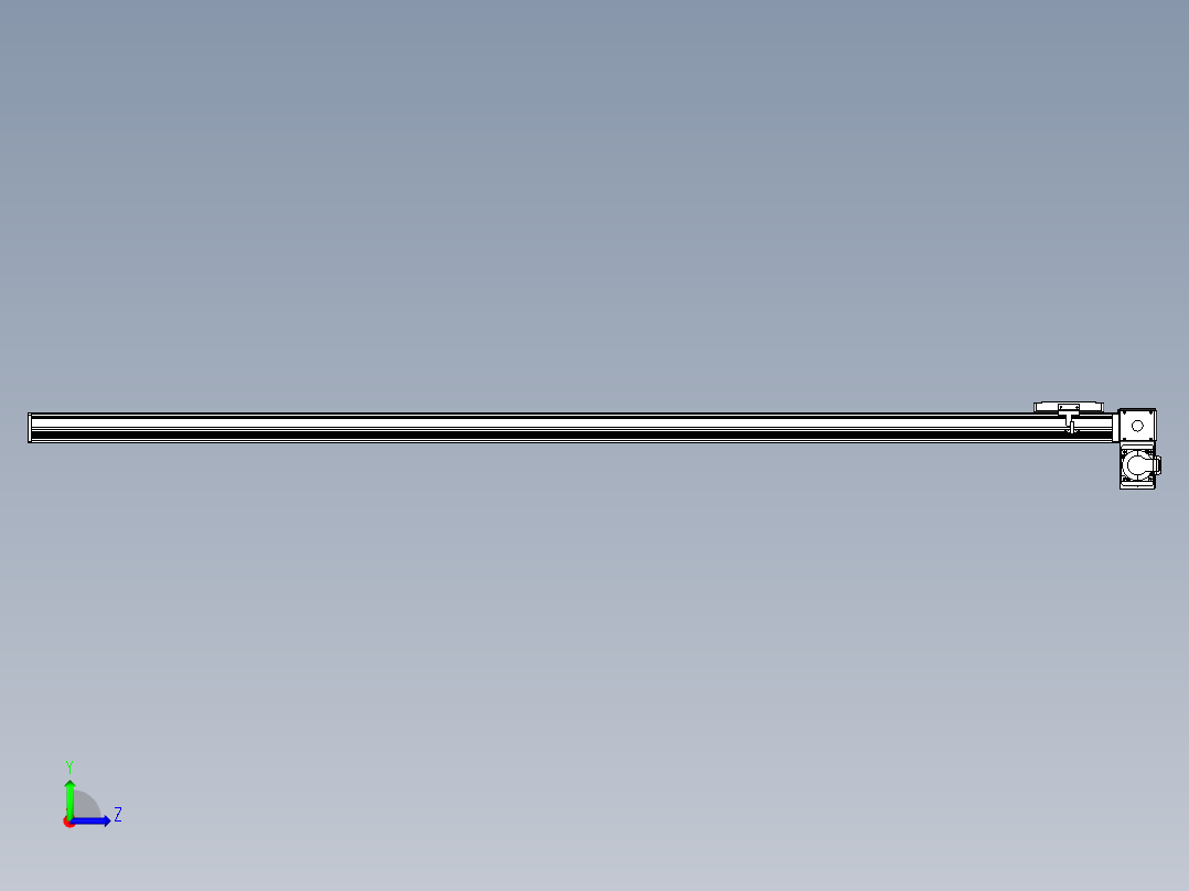 同步带全封闭直线模组TPA-HCB-105D-90-L1800-RP-Y-P20-N3左视图