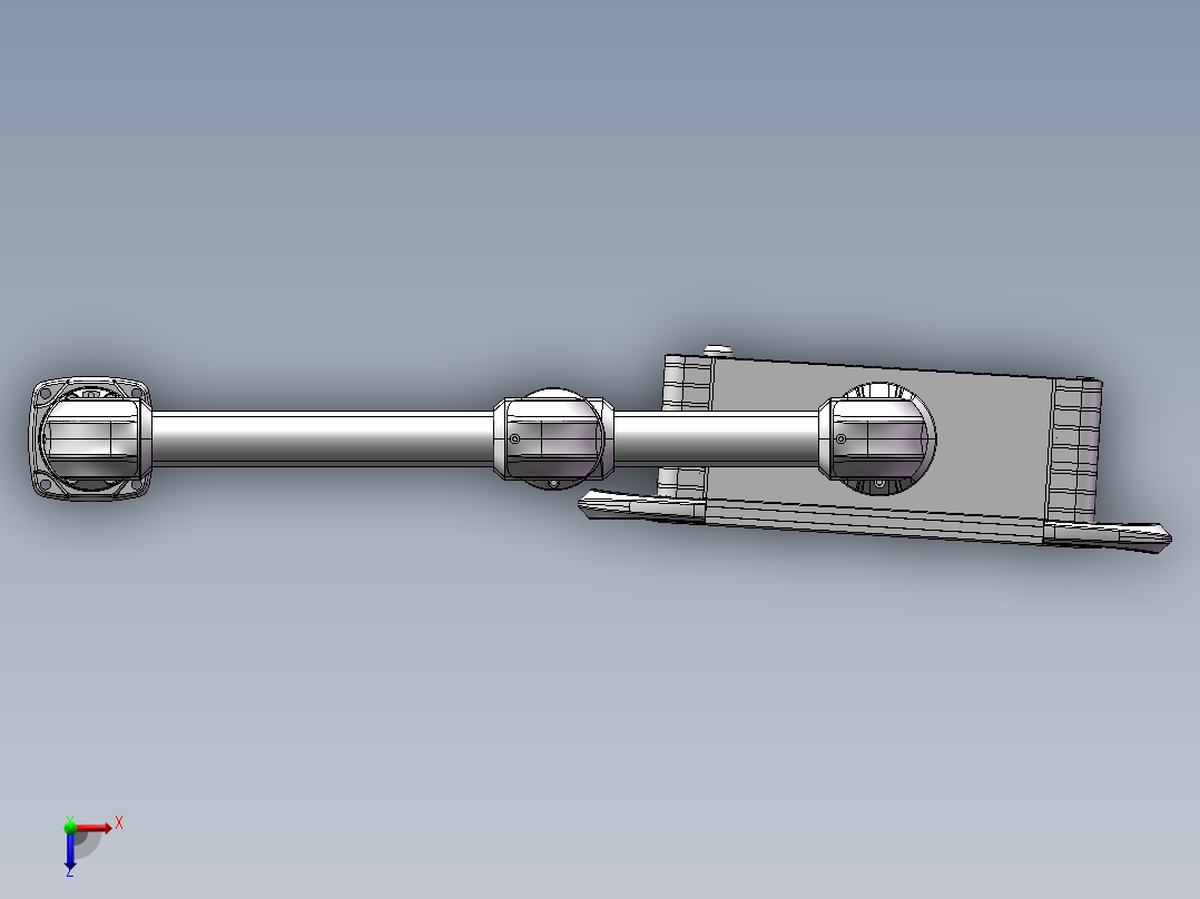 向下旋转底座+转角++转角中间连接器+箱体连接器+控制箱俯视图