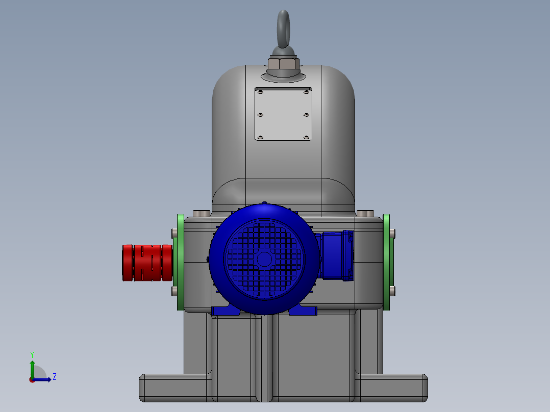 电机与减速机左视图