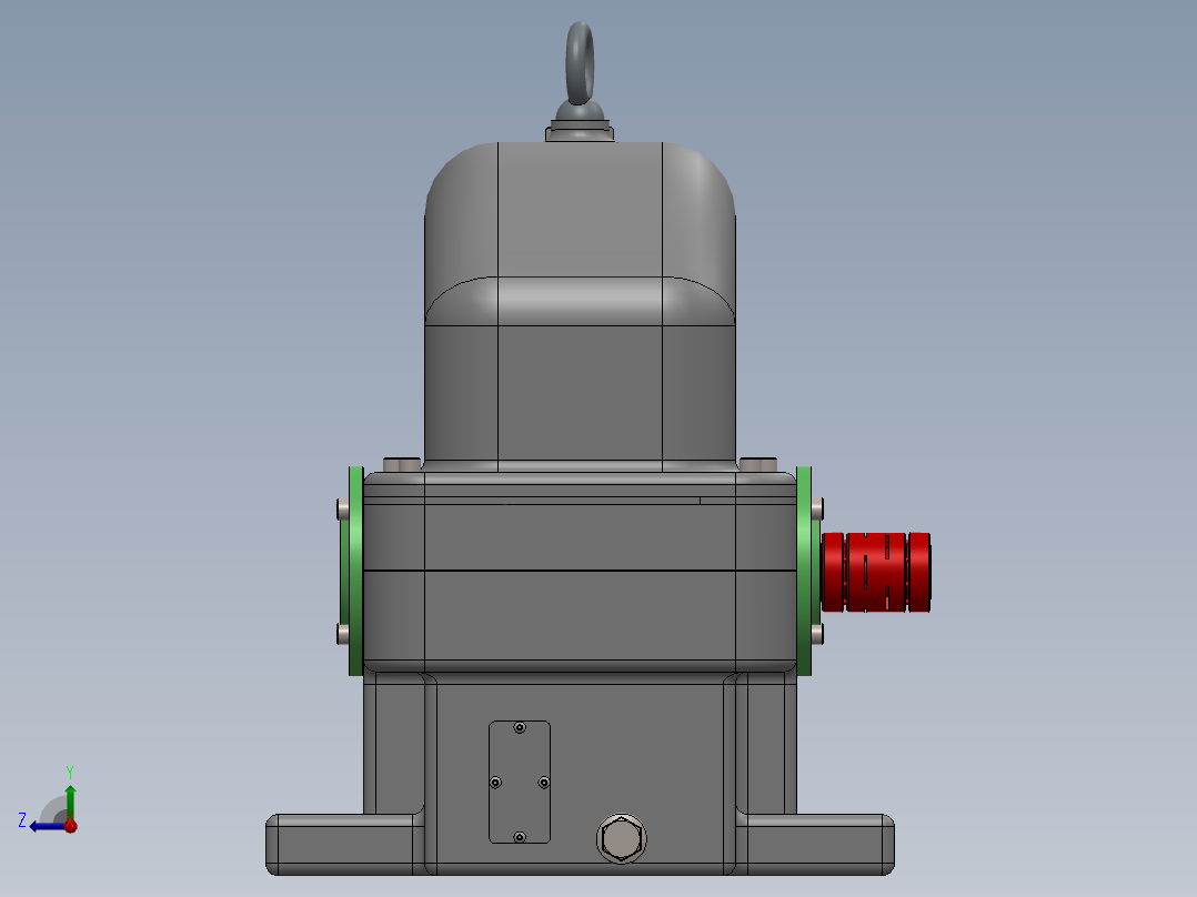 电机与减速机右视图