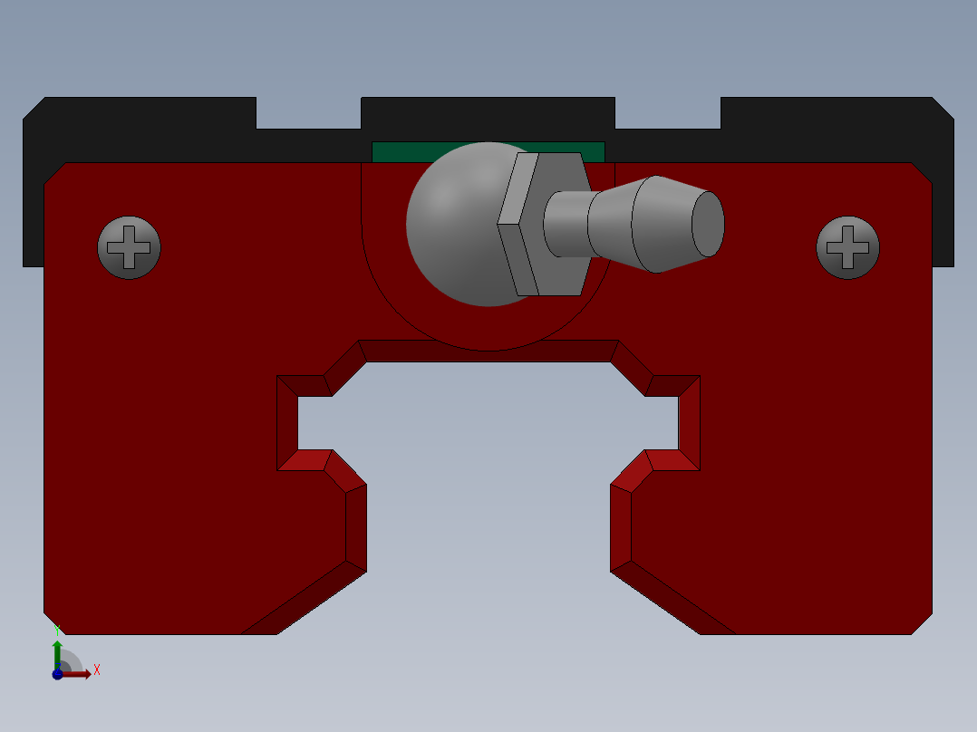 HGH-CA系列直线导轨[HGH(四方型)20C(重负荷)A(上锁式)]_滑块前视图