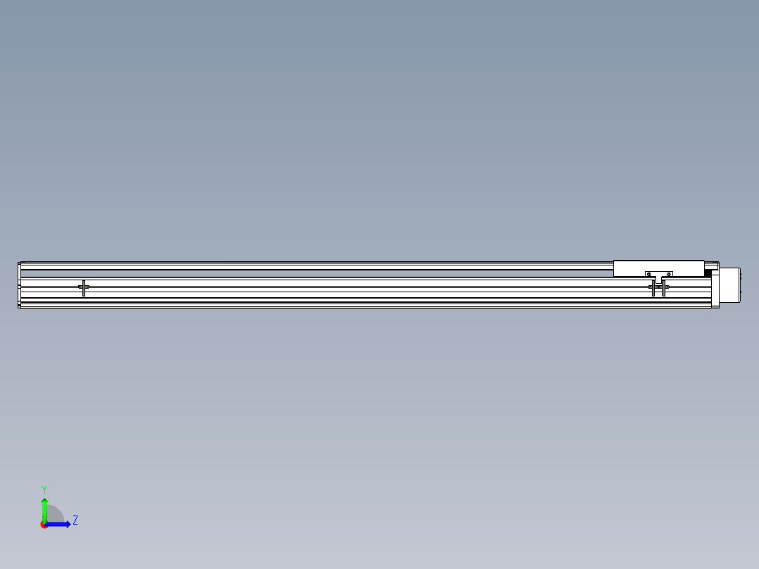 Toyo东佑达直线模组-ETH22-1450-BL-750W左视图