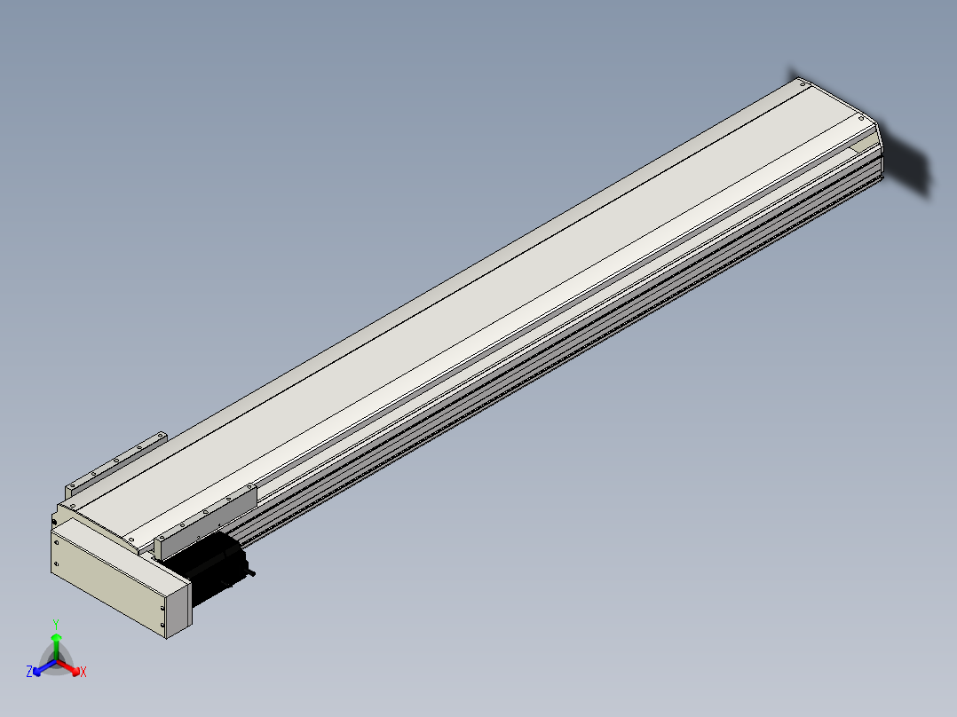 Toyo东佑达直线模组-ETH22-1450-BL-750W正等轴测图