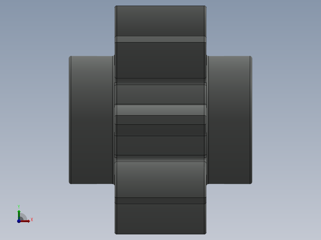 3647 - 364702 OldGray Technic Gear 8 Tooth.SLDPRT前视图