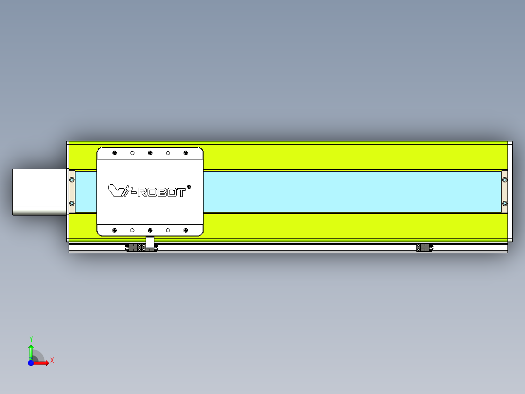 威洛博VBC同步带传动一无尘环境VBC17-L45-S450-BR-ZP75-C3前视图