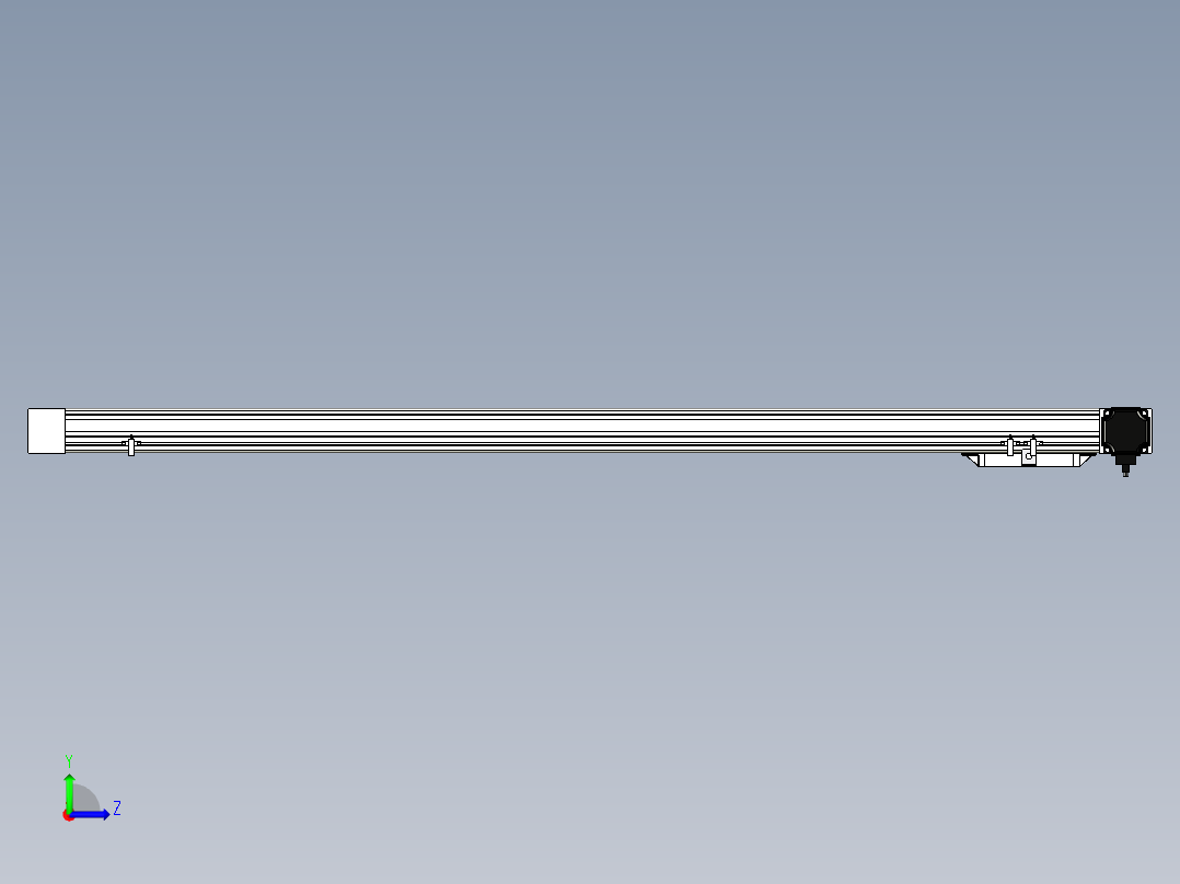 Toyo东佑达直线模组-M65M-X78-1200-L-M40-C4左视图