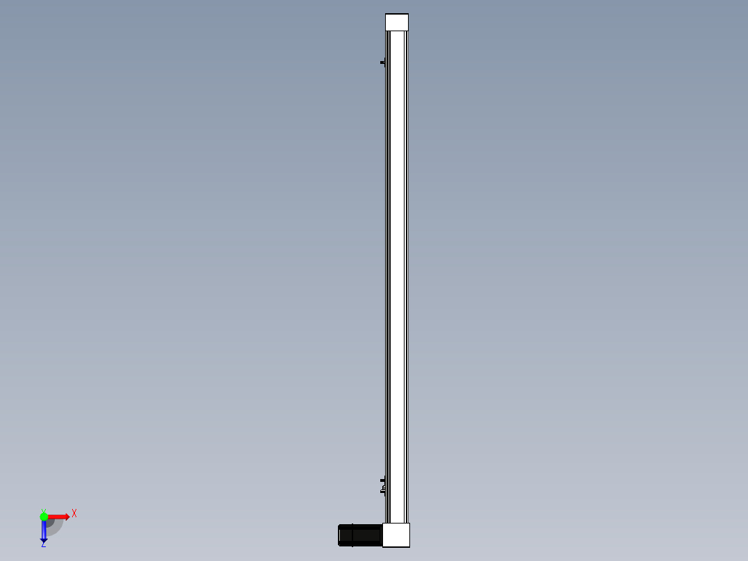 Toyo东佑达直线模组-M65M-X78-1200-L-M40-C4俯视图