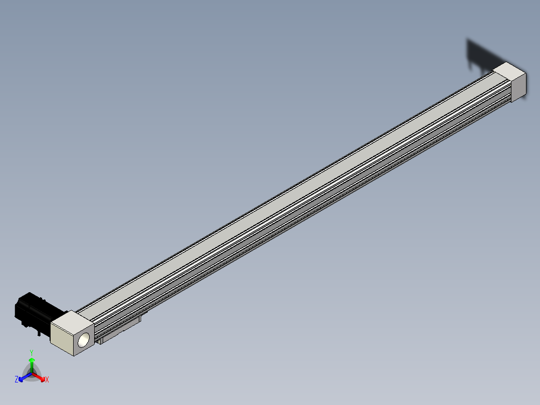 Toyo东佑达直线模组-M65M-X78-1200-L-M40-C4正等轴测图
