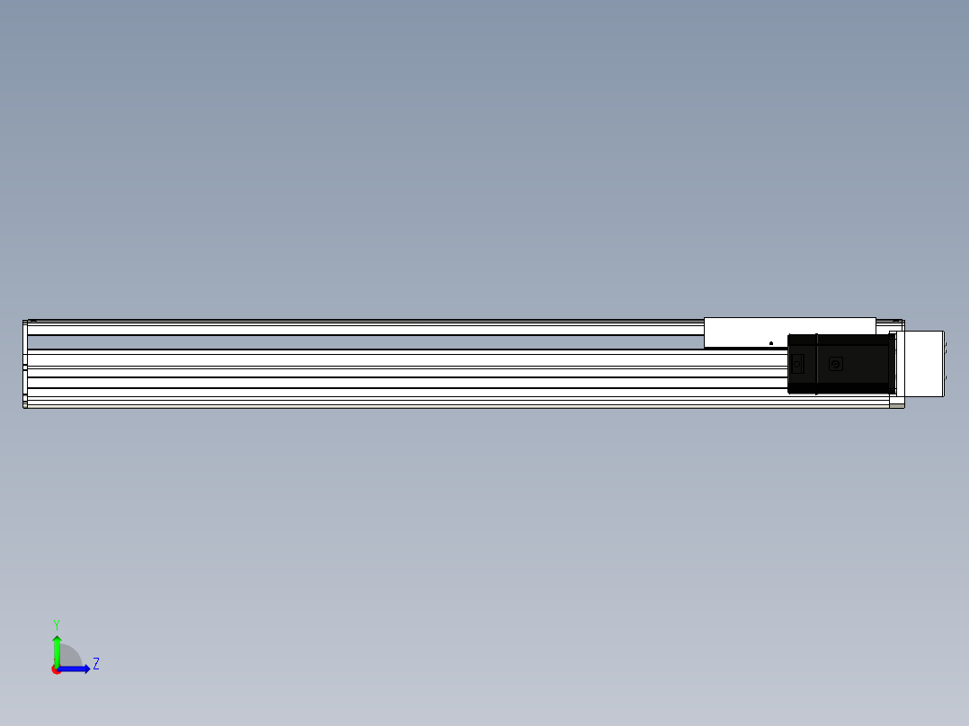Toyo东佑达直线模组-ETH22-850-BR-750W左视图