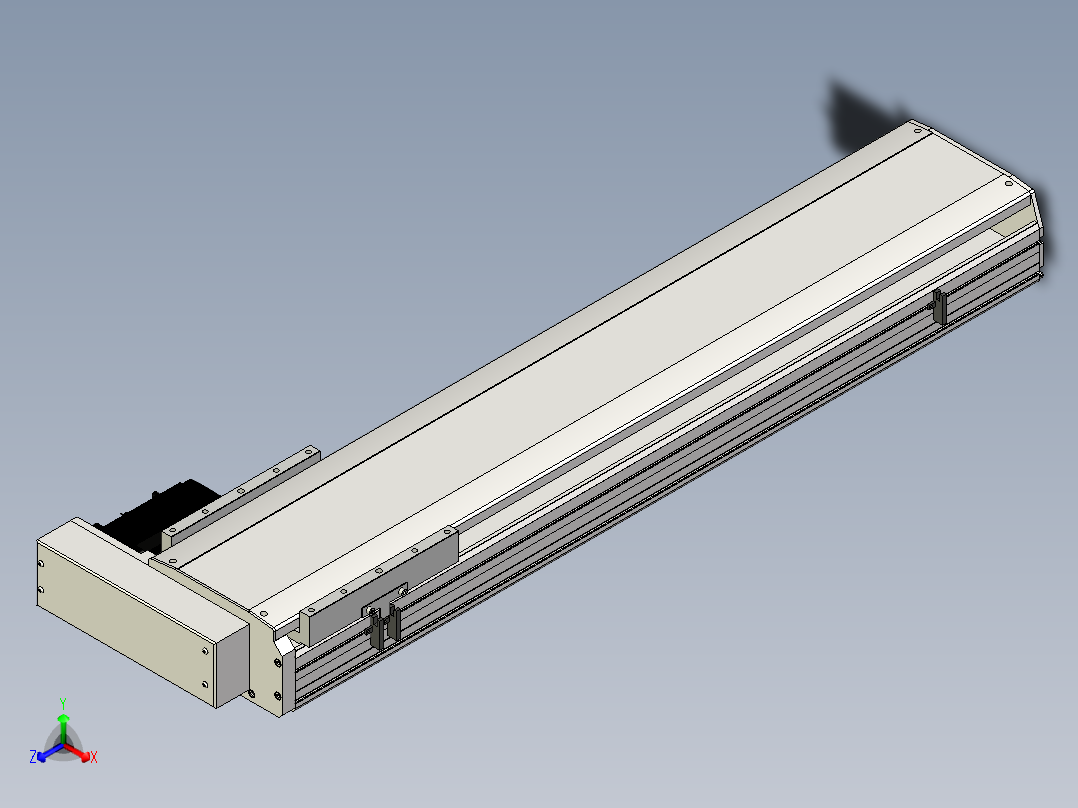Toyo东佑达直线模组-ETH22-850-BR-750W正等轴测图