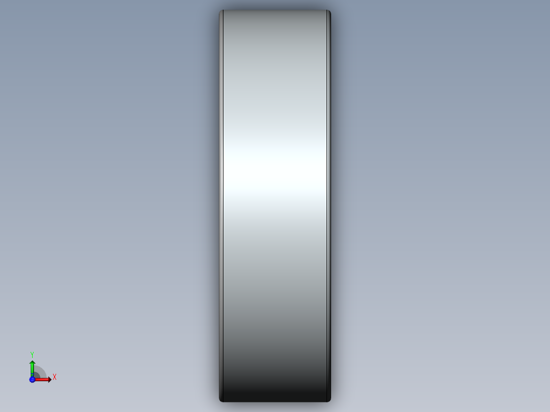 深沟球轴承6001-2Z[GB／T 276-94]前视图