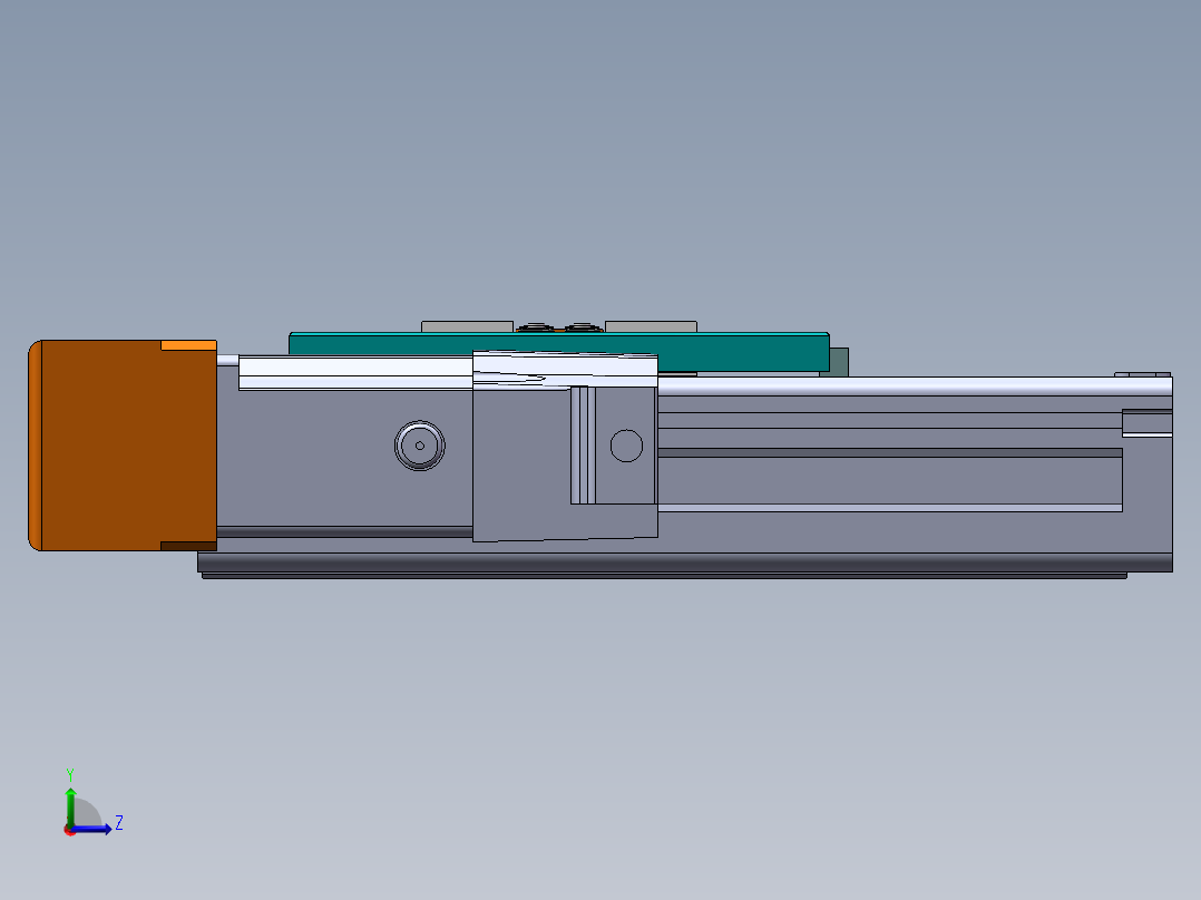 MCH丝杆全封闭MCH6M-BL-100W左视图