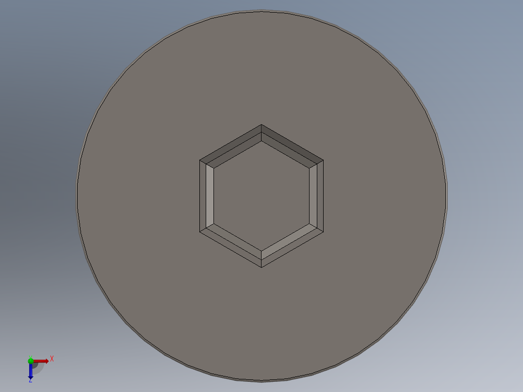 Screw_ISO_10642_M8x200_A2.SLDPRT俯视图