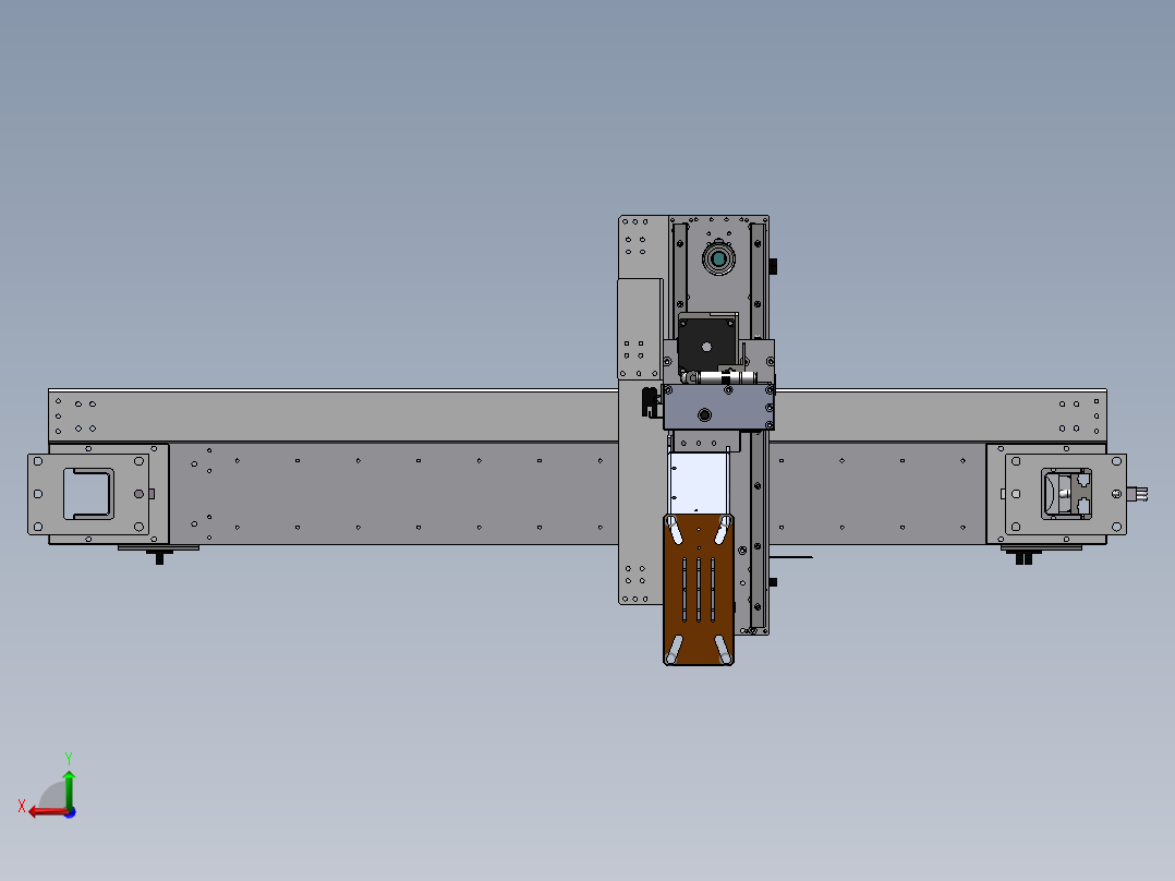 产品搬运机械手后视图