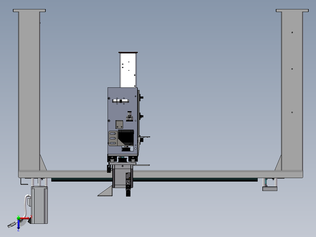 产品搬运机械手俯视图