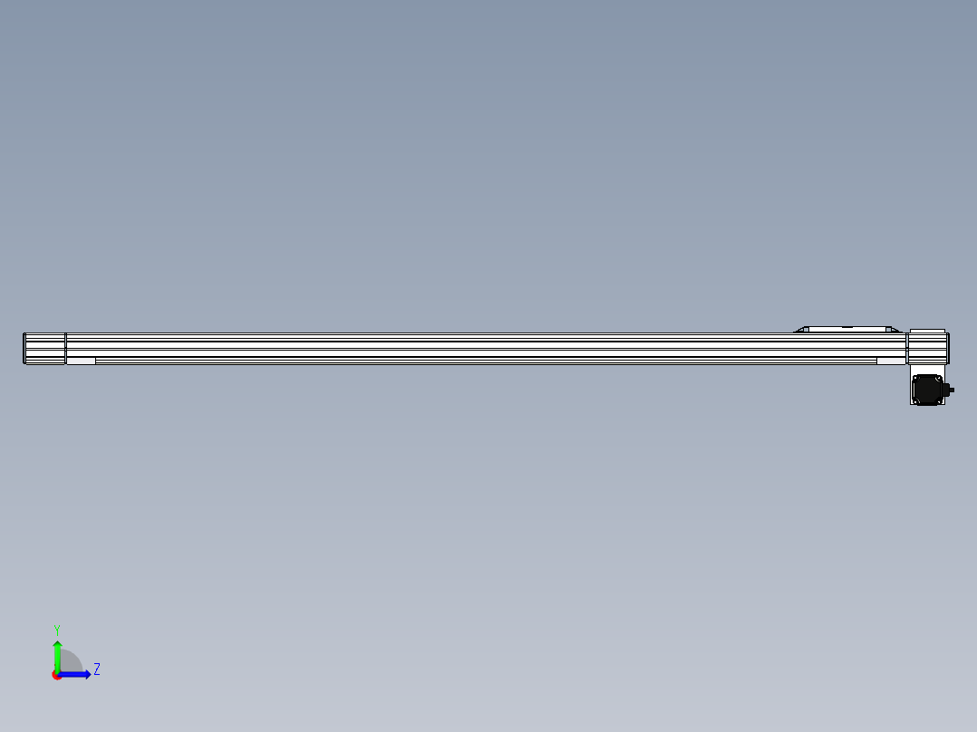 Toyo东佑达直线模组-M65-S-1500-RD-M40-C4左视图