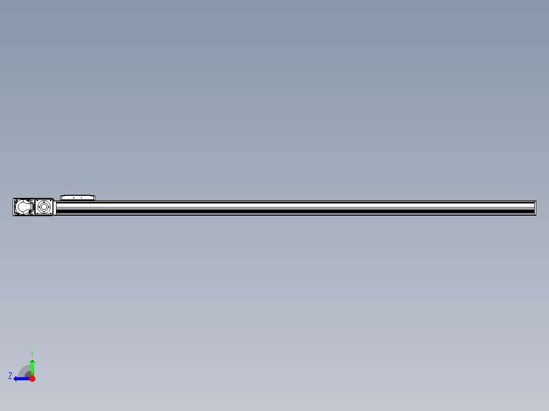 同步带全封闭直线模组TPA-HCB-105D-90-L1600-ML-Y-P20-N3右视图
