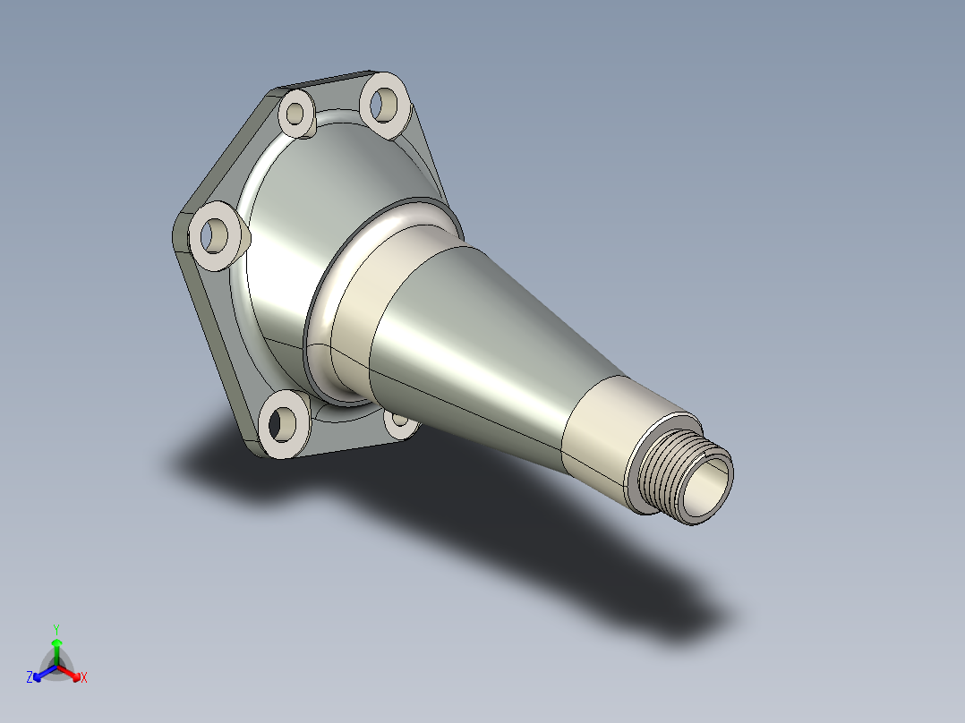 油压底盘支架的轴承主视图