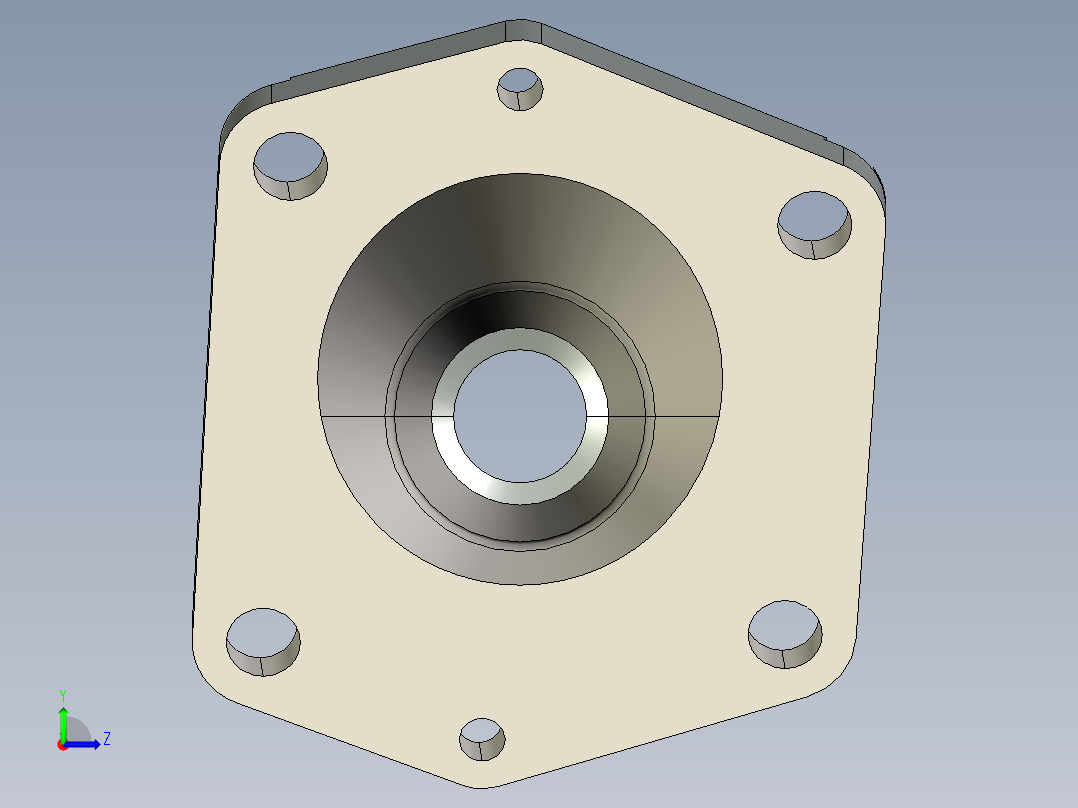 油压底盘支架的轴承左视图