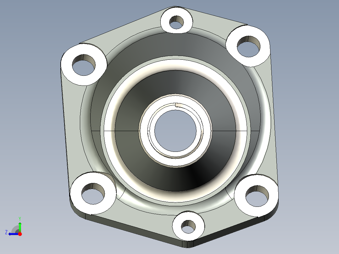 油压底盘支架的轴承右视图