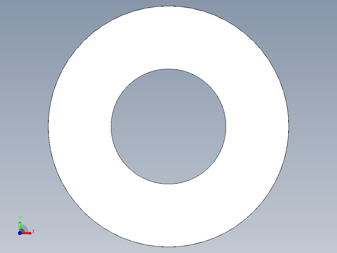 M4 screw size FLAT WASHER.IGS前视图