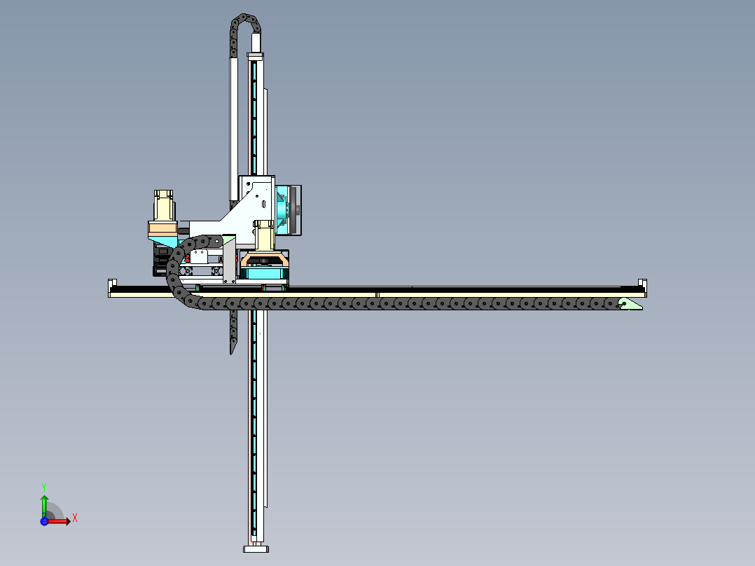 三轴桁架机械手 sw16（可编辑）前视图