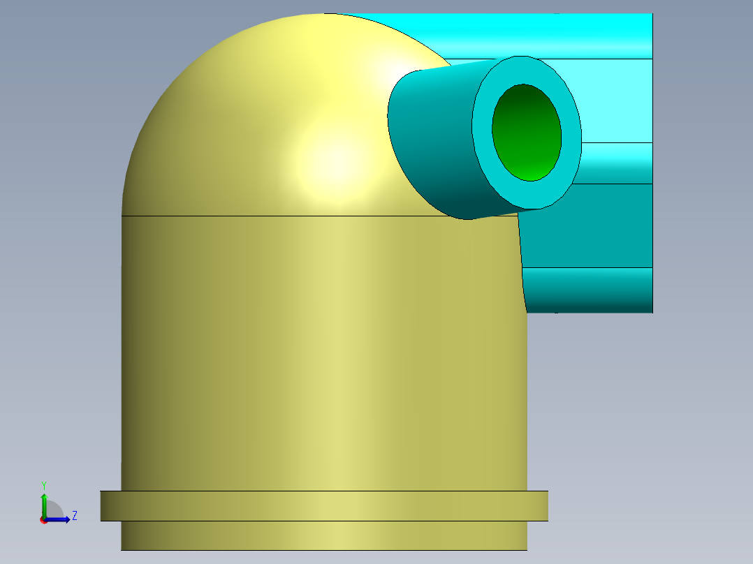 定制连接件左视图