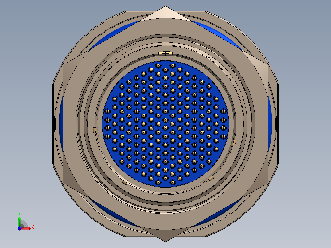 强力鼠标防松螺母前视图