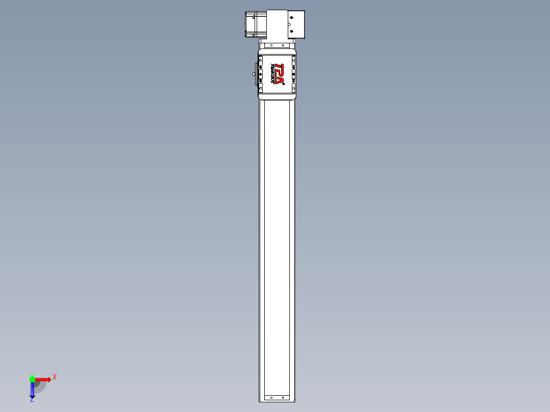 同步带全封闭直线模组TPA-HCB-85D-90-L650-LP-Y-P20-N3俯视图