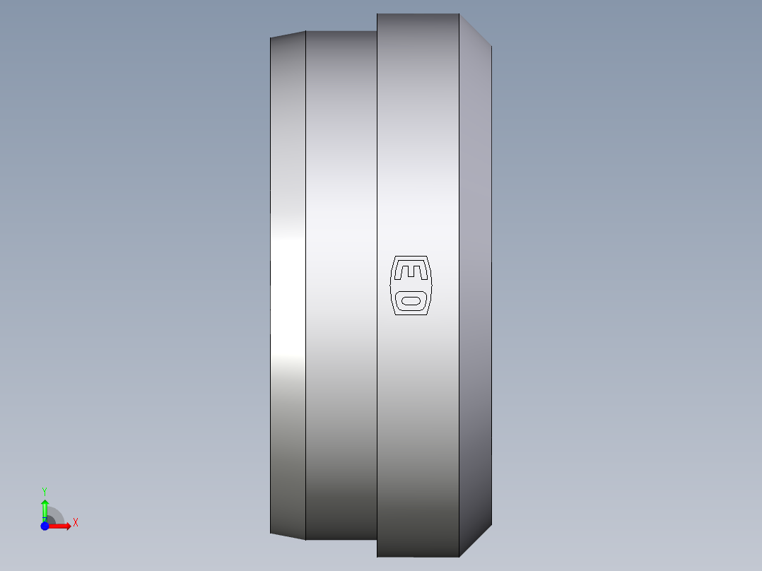 卡套式工业通用硬管接头EO_Progressive_ring_DPR22L71X前视图