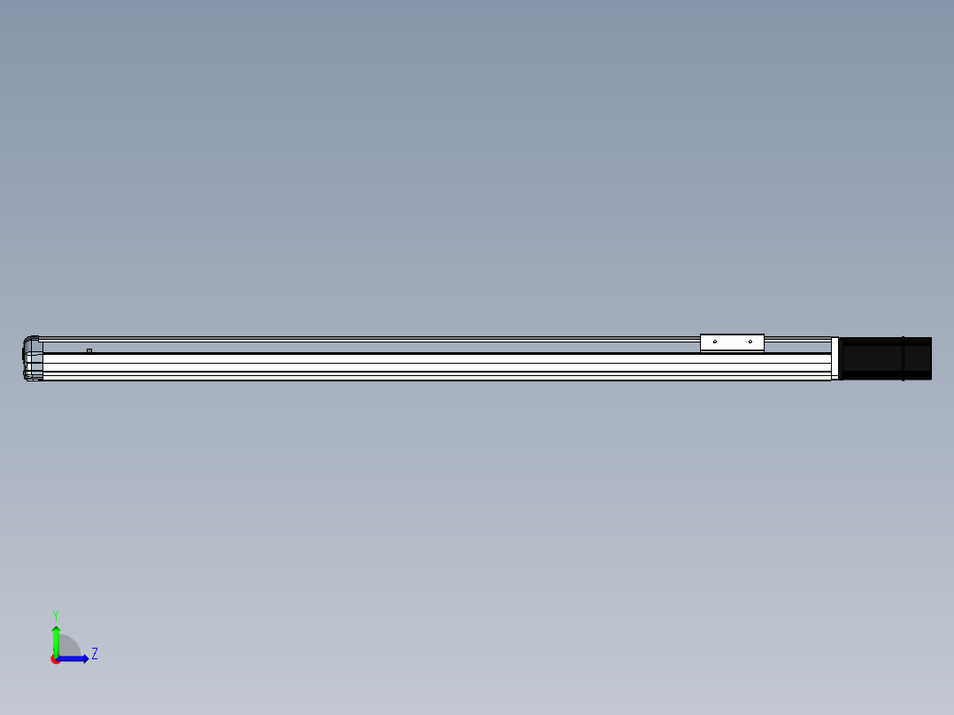 Toyo东佑达直线模组-ETH10-900-BC-200W+煞車左视图