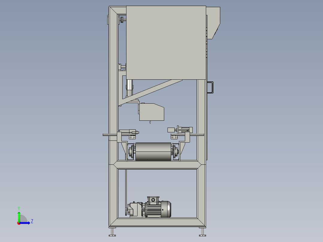 输送机工作机器左视图