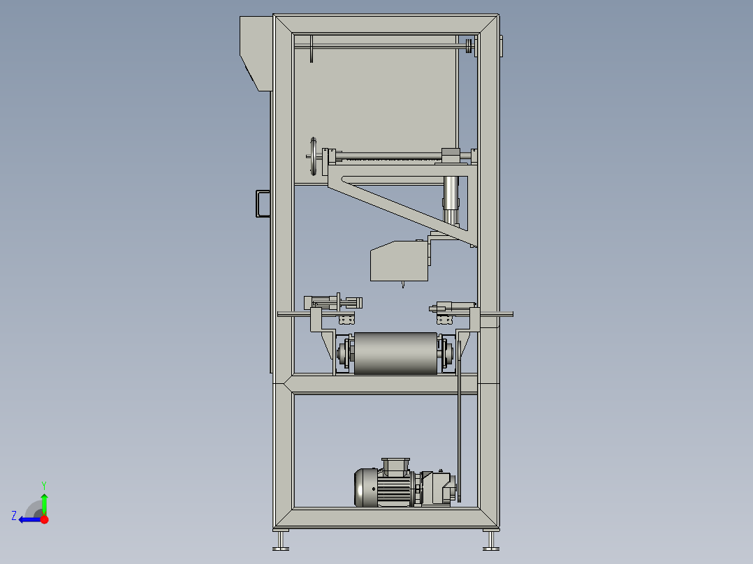 输送机工作机器右视图