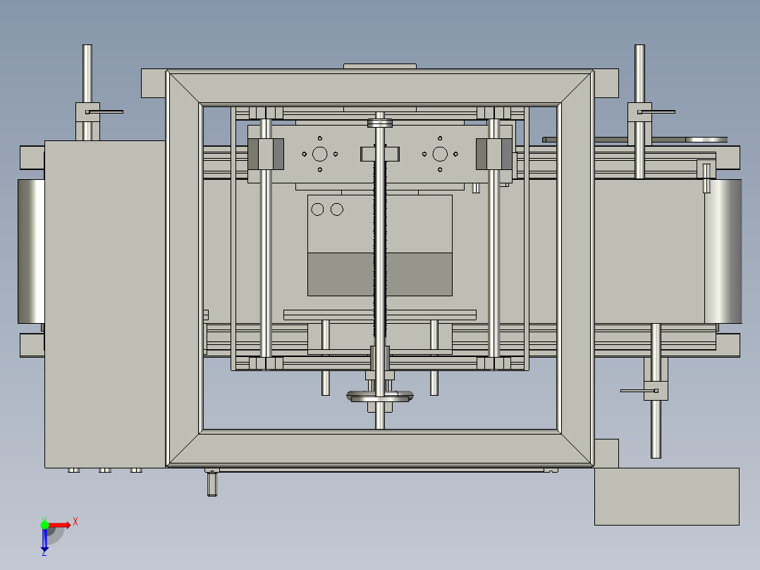 输送机工作机器俯视图