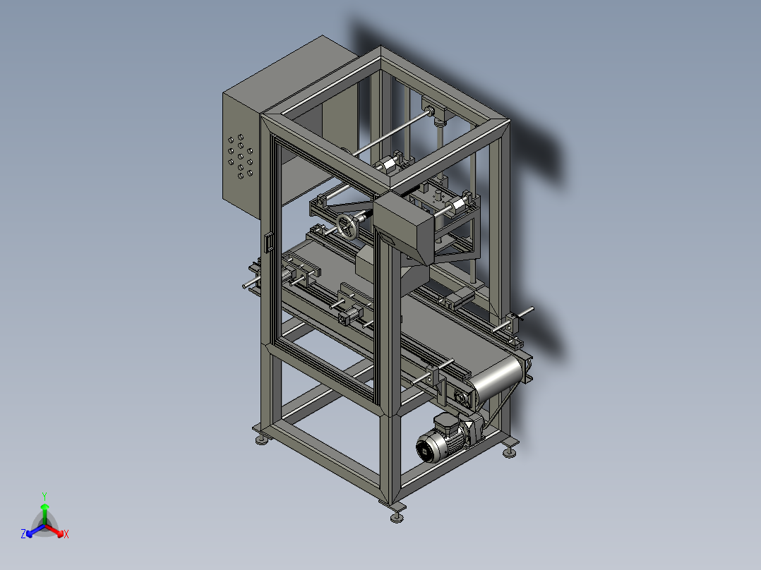输送机工作机器正等轴测图