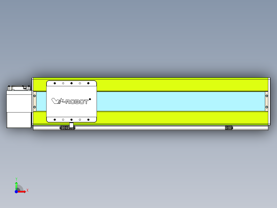威洛博VBC同步带传动一无尘环境VBC17-L45-S550-BLD-ZP75-C3前视图