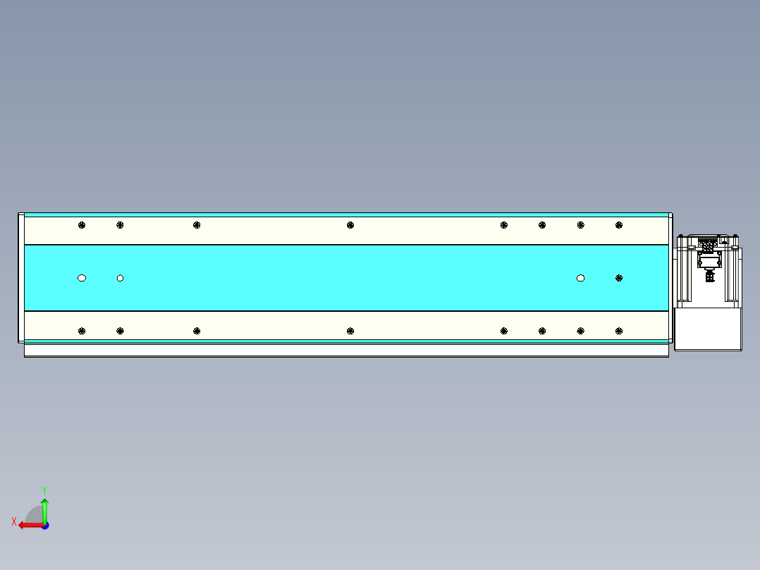威洛博VBC同步带传动一无尘环境VBC17-L45-S550-BLD-ZP75-C3后视图
