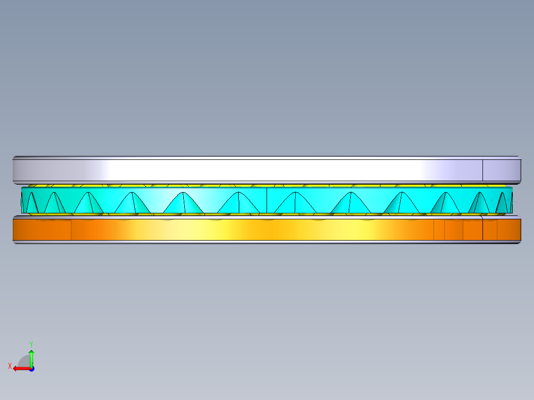 平面推力球轴承51122后视图