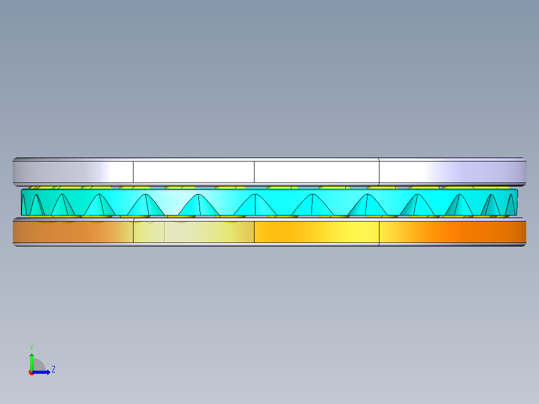 平面推力球轴承51122左视图