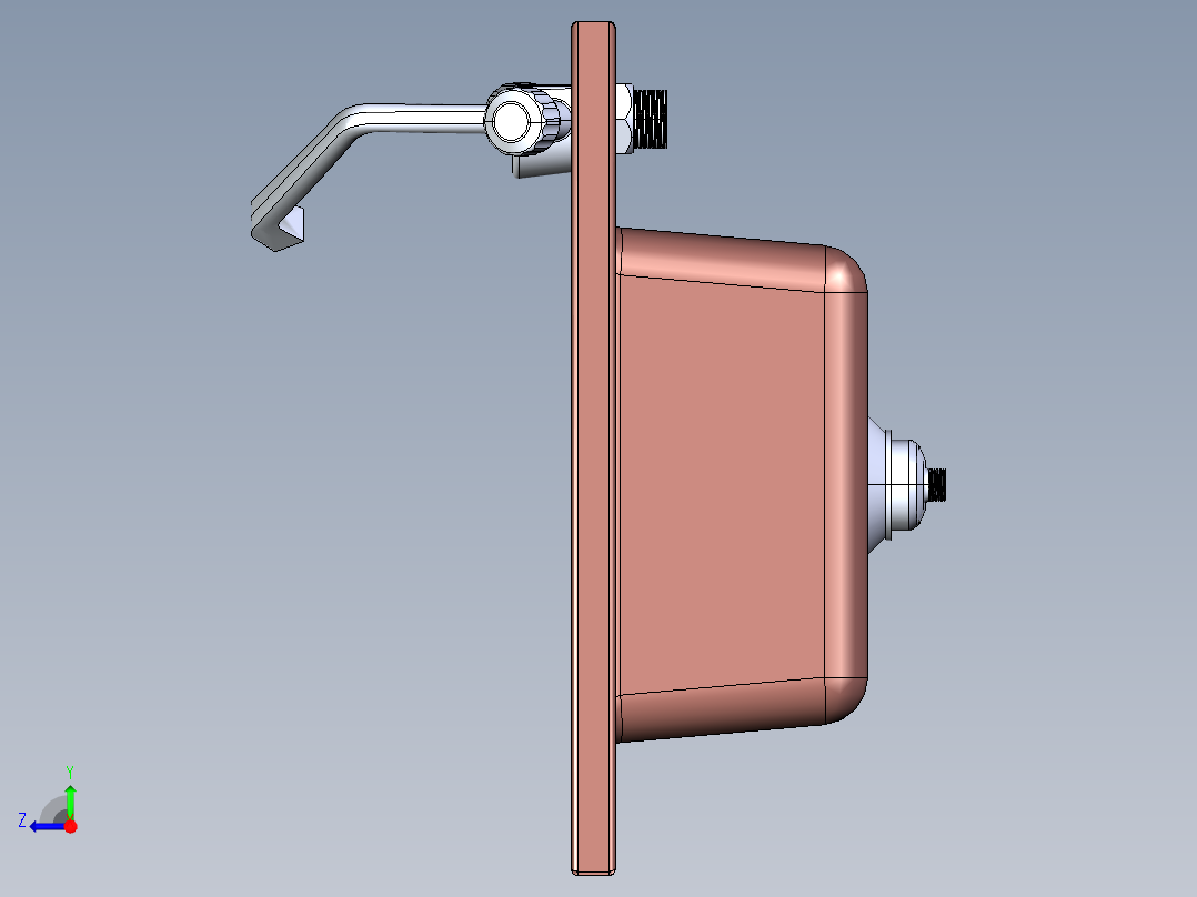 厨房水槽厨盆右视图