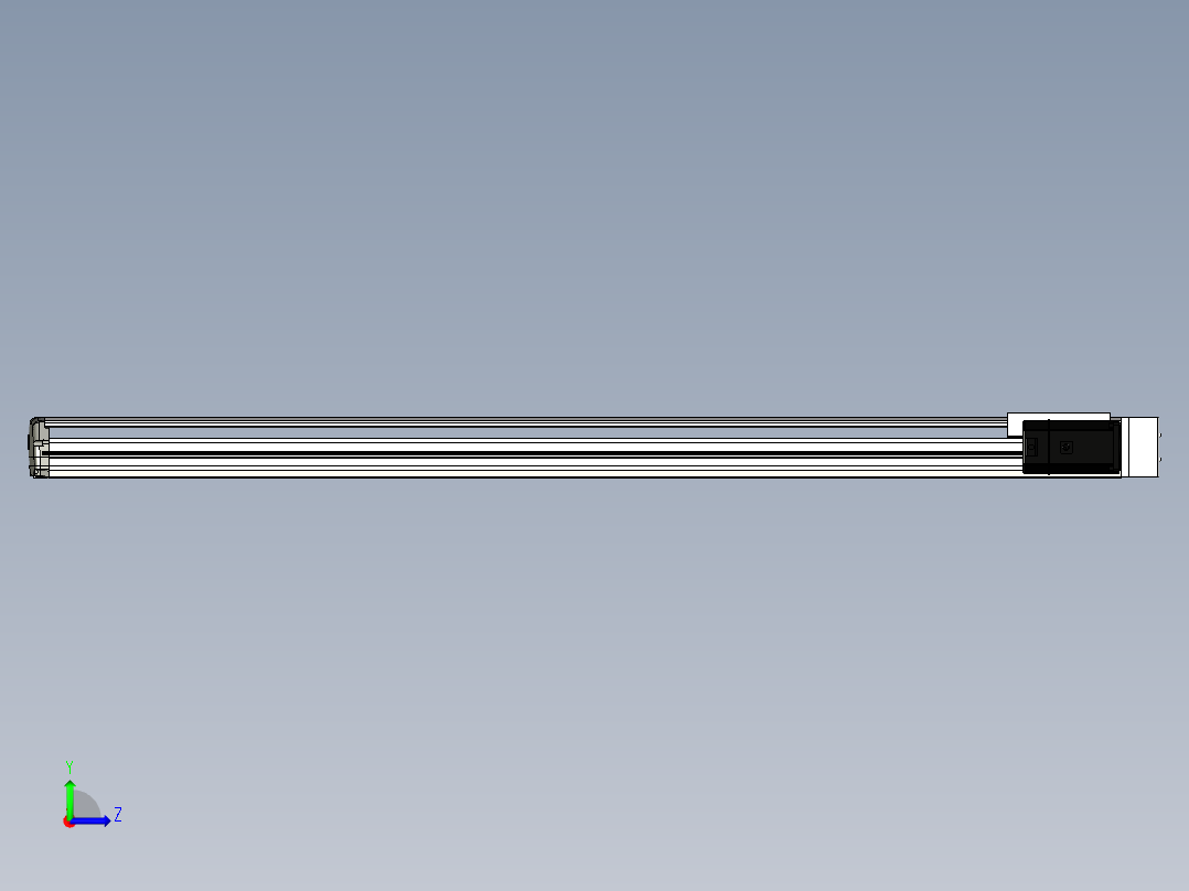 Toyo东佑达直线模组-ETH17-1400-BR-M75左视图