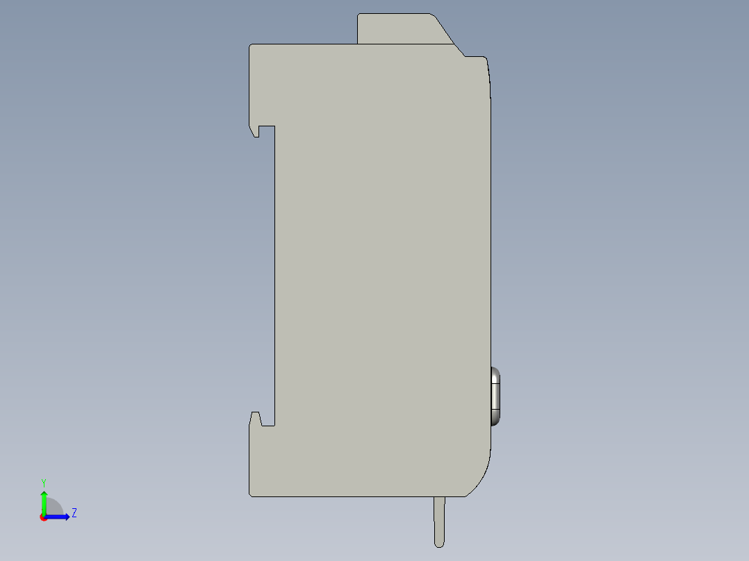基恩士FS-T0_kc图纸模型左视图