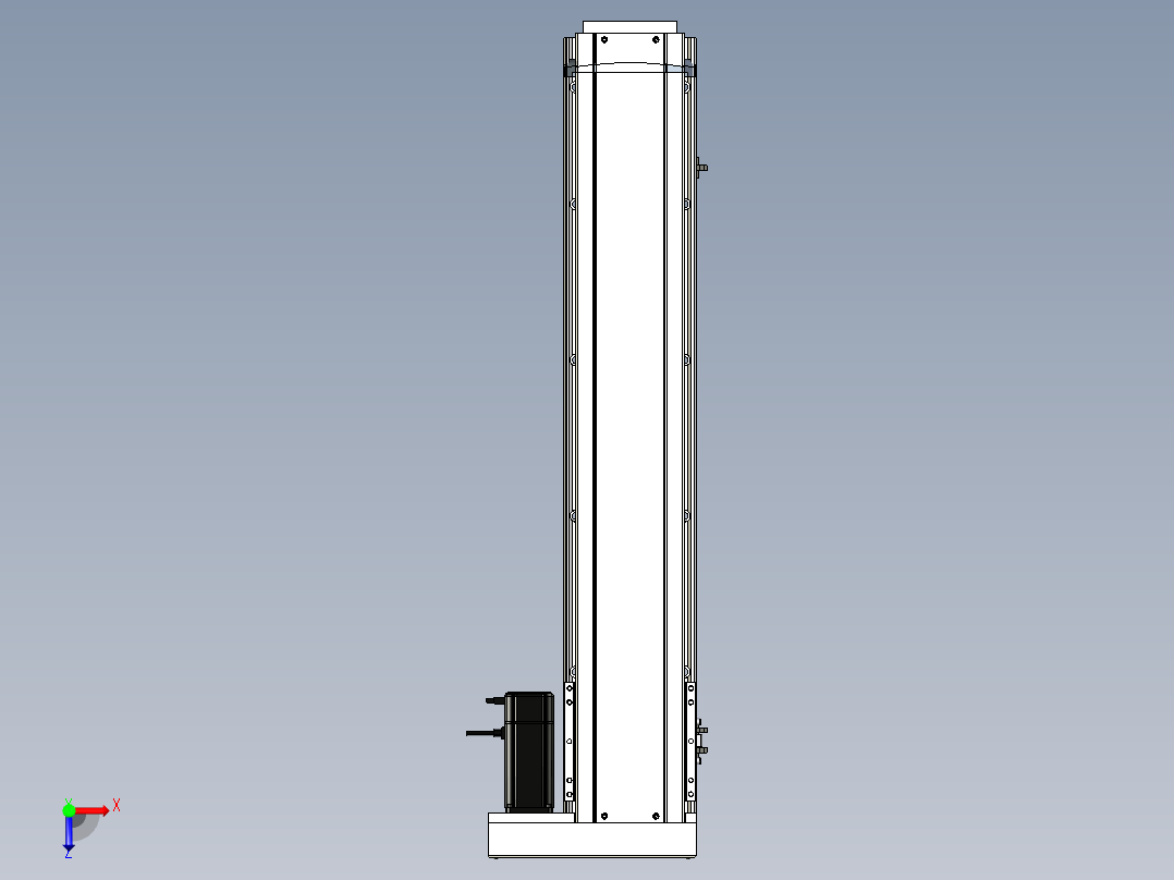 Toyo东佑达直线模组-ETH17-800-BR-M40B俯视图