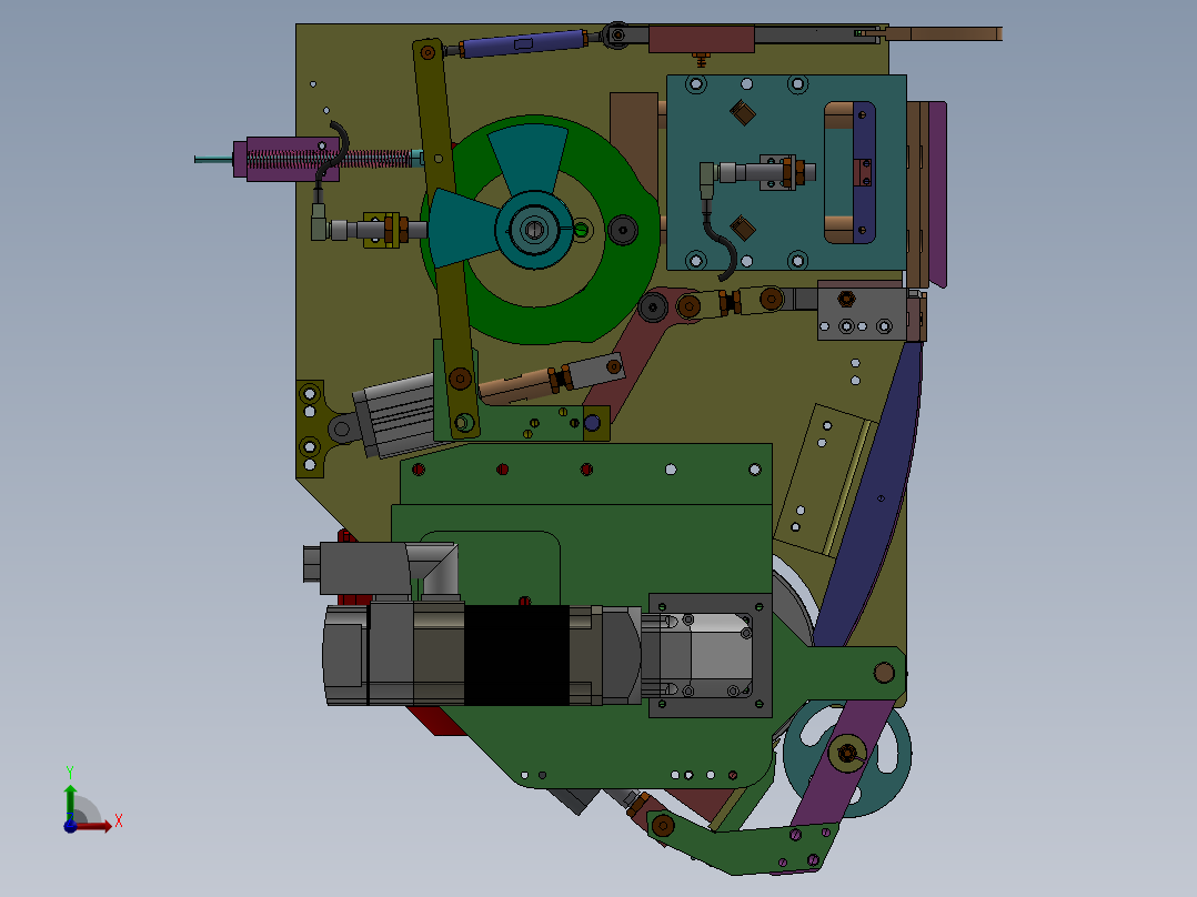 136凸轮式裁切送料装置(1)前视图