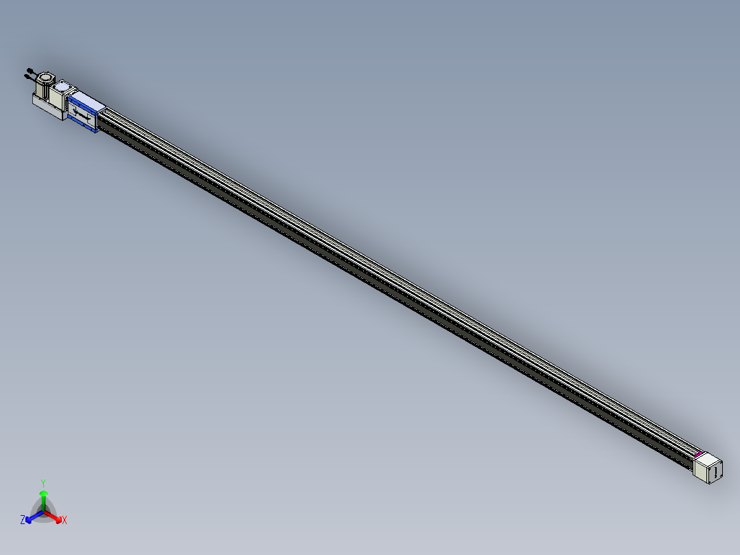 威洛博LB.GB同步带传动--欧规系列GB8-L96-S3900-BL-P75正等轴测图