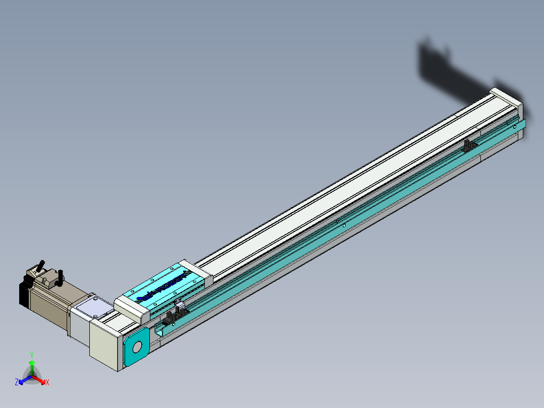 欧规系列-LB6A-L130-S650-BR-ZP40-C3正等轴测图