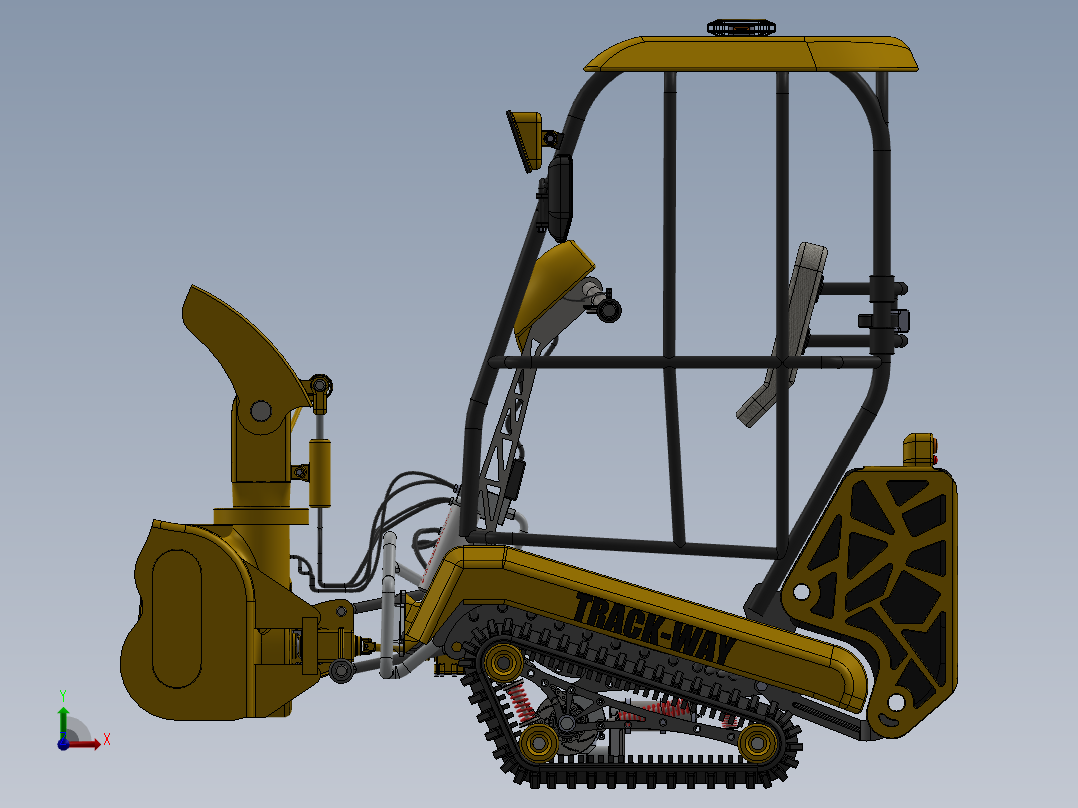 V2全地形履带工程车前视图
