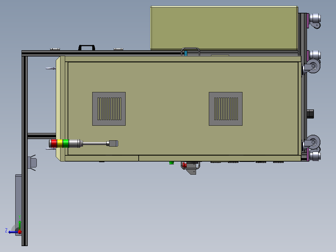 汽车雨刮器电机综合性能测试机右视图