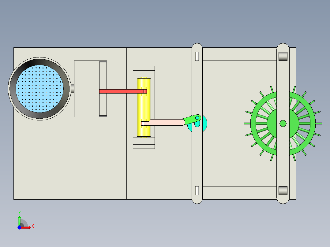 排水鼓风装置前视图
